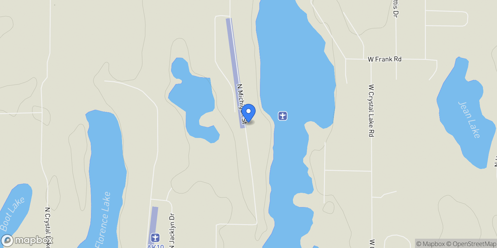 Map showing 12385 N Michigan Street, Willow, AK 99688, Willow, Alaska, United States.