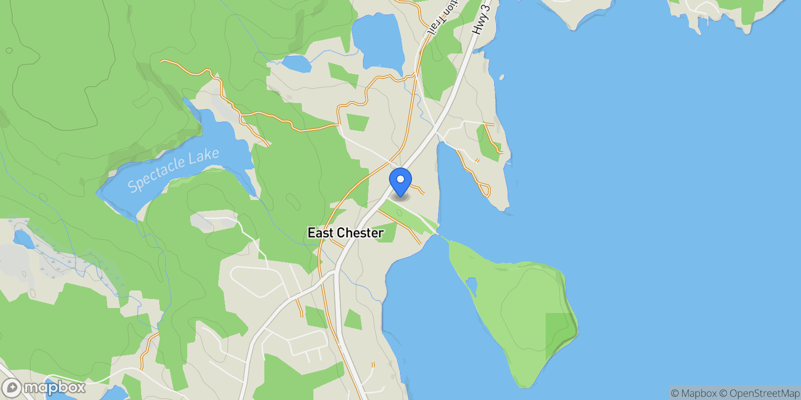 Map showing 19 Graves Island Road, Chester, Nova Scotia, Canada.