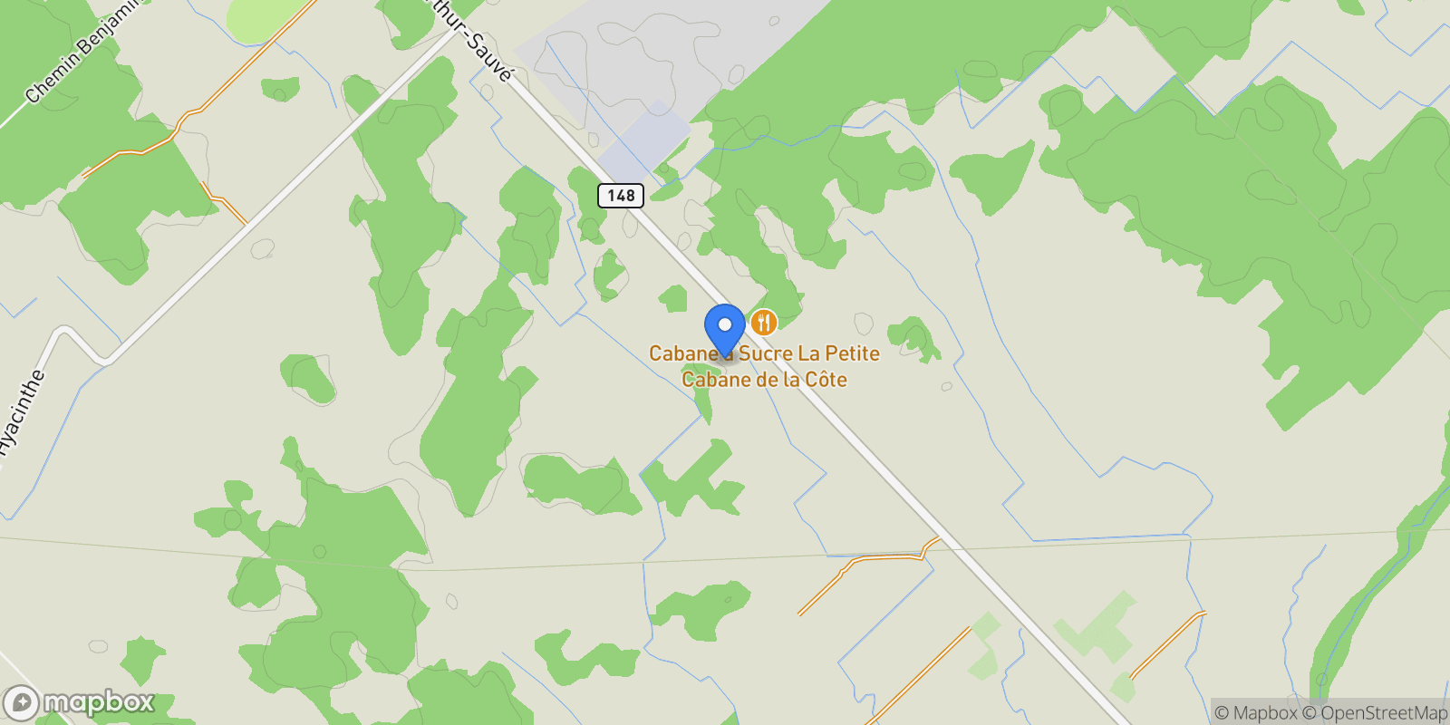 Map showing 5900 Route Arthur-Sauvé, Mirabel, QC J7N2W4, Mirabel, Quebec, Canada.