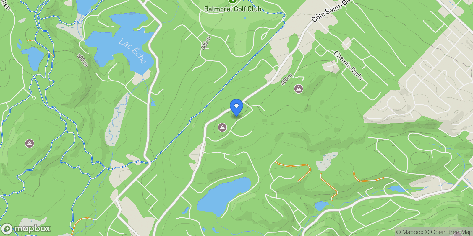 Map showing 18 Ch. de La Calaca, Saint-Sauveur, Quebec, QC J0R1R1, Saint-Sauveur, Quebec, Canada.