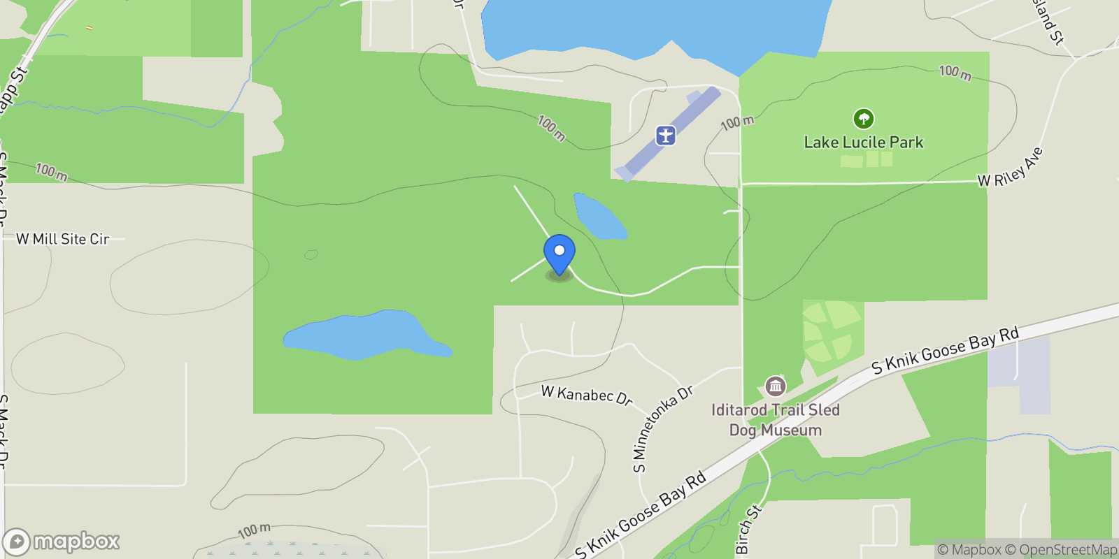 Map showing 1690 W Valley Ridge Drive, Wasilla, AK 99654, Wasilla, Alaska, United States.