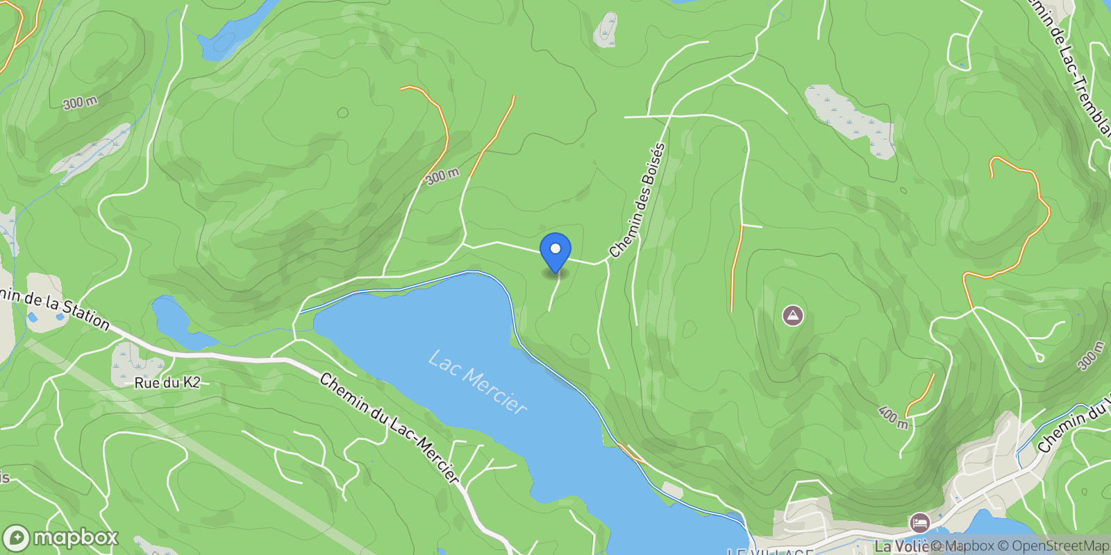 Map showing 115 Ch. des Futaies, Mont-Tremblant, QC J8E0E7, Mont-Tremblant, Quebec, Canada.