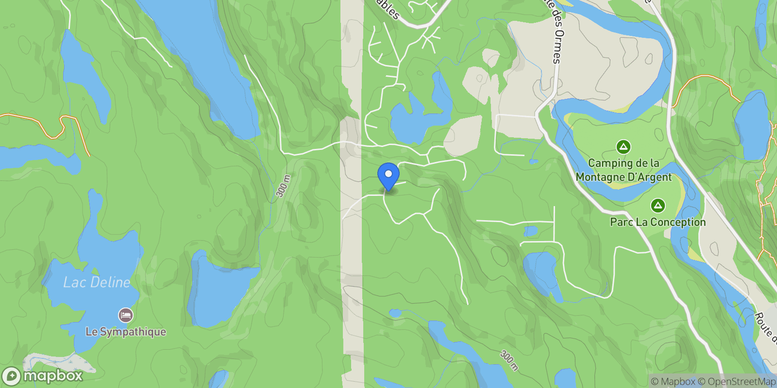Map showing 316 Ch. des Grands, La Conception, QC J0T1M0, La Conception, Quebec, Canada.