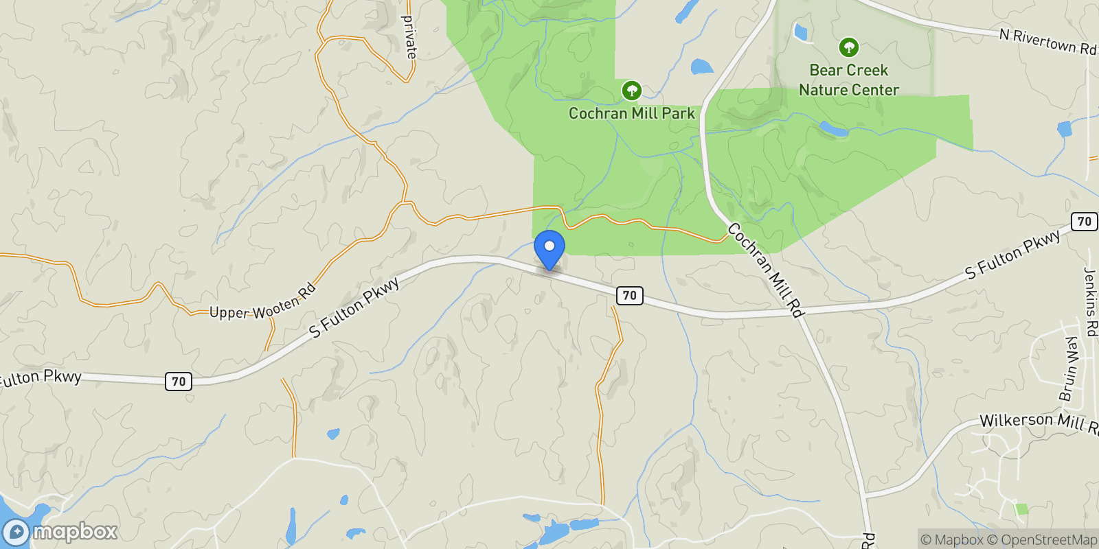 Map showing 9311 Waterworks Road, Chattahoochee Hills, GA 30268, Chattahoochee Hills, Georgia, United States.