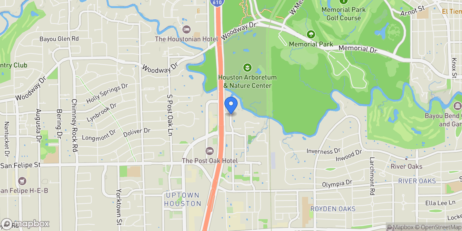 Map showing 10 Wentworth Square Avenue, Houston, Texas, United States.