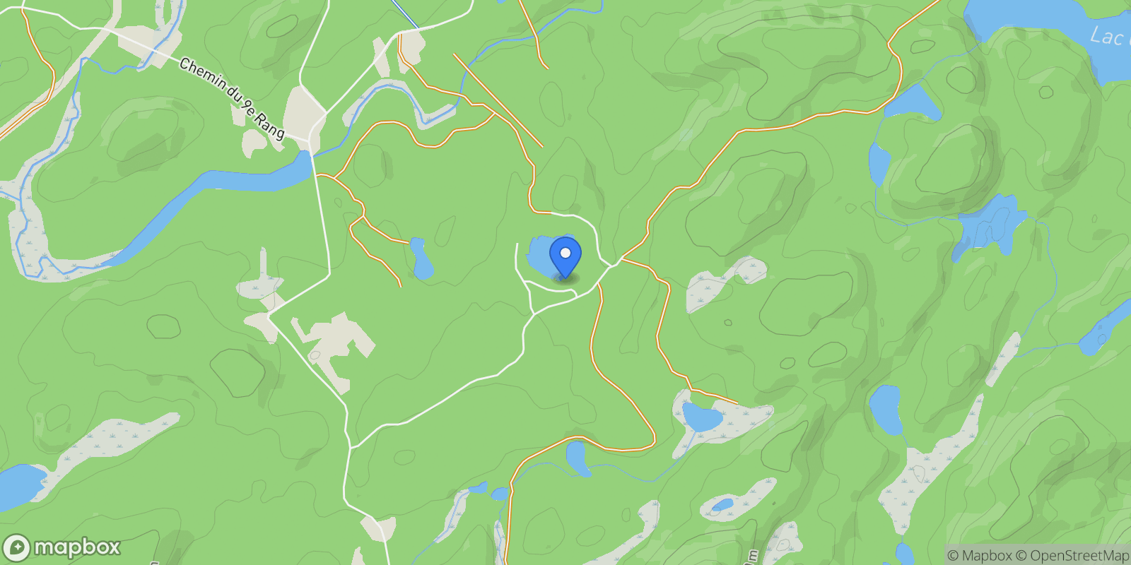 Map showing 2349 Ch. du Lac-Canard, Sainte-Lucie-des-Laurentides, QC J0T2J0, Sainte-Lucie-des-Laurentides, Quebec, Quebec, Canada.
