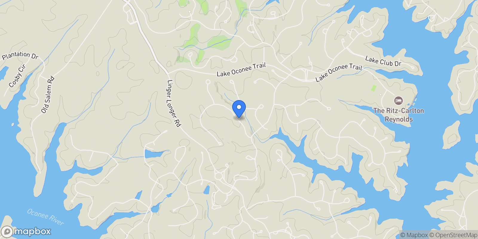 Map showing Greensboro, Georgia, United States.