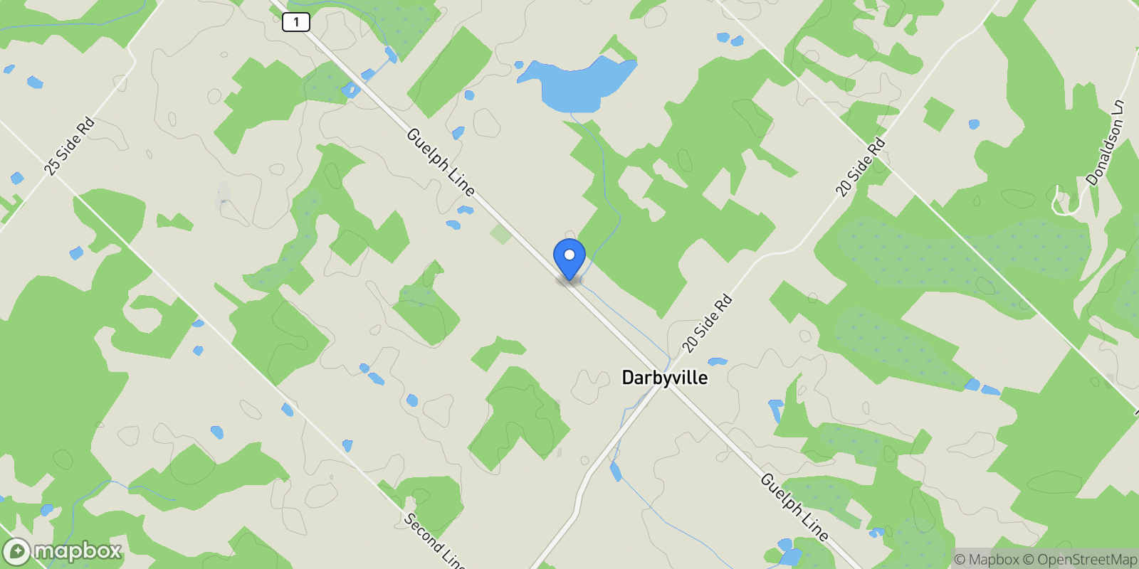 Map showing 12199 Guelph Line, Milton, ON L0P 1B0, Canada, Milton, Ontario, Canada.