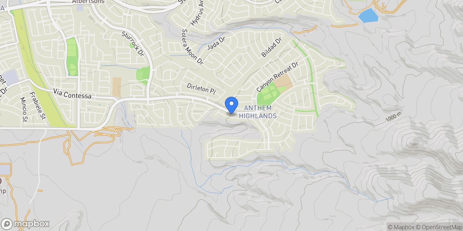 Map showing 2460 Chateau Napoleon Drive, Henderson, Nevada, United States.
