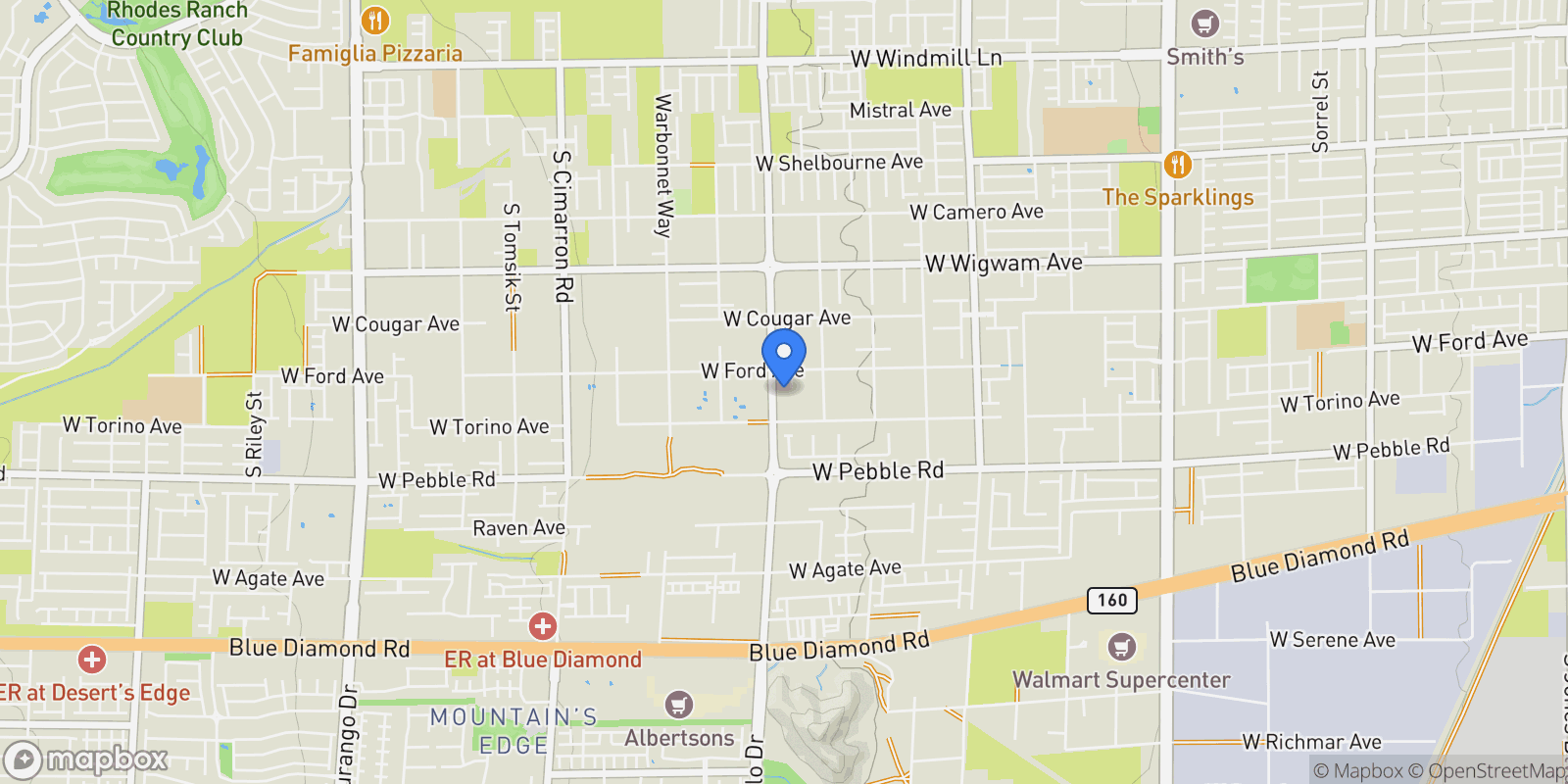 Map showing 8741 Grand Pass Court, Las Vegas, Nevada, United States.