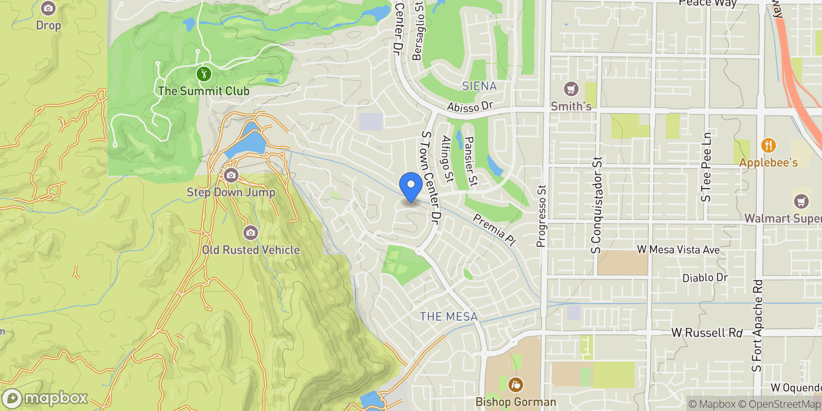 Map showing 5201 Fading Sunset Drive, Las Vegas, Nevada, United States.