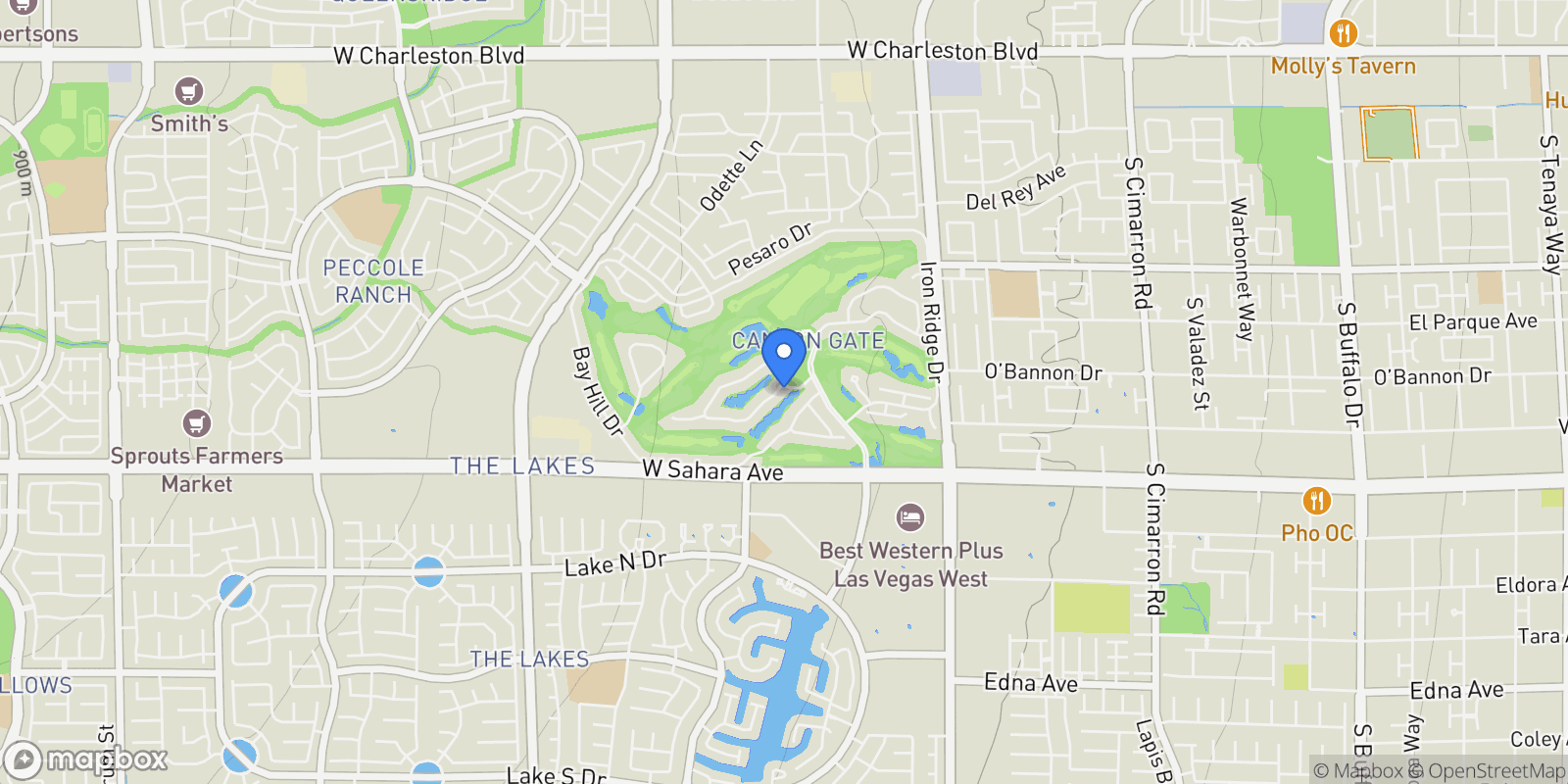 Map showing 2200 Glenbrook Way, Las Vegas, Nevada, United States.