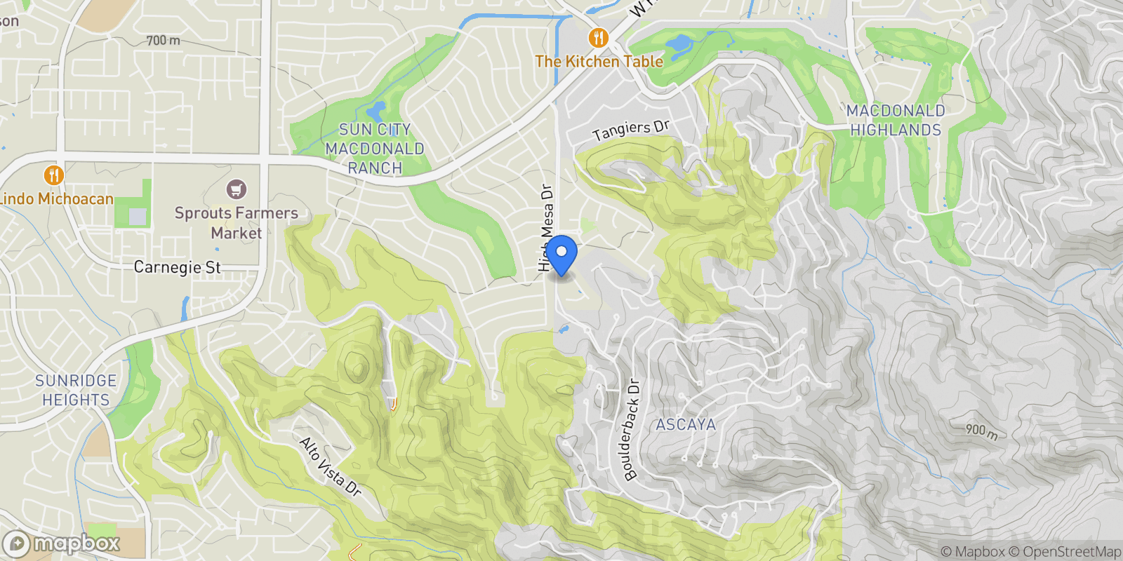 Map showing 1800 Melfi Court, Henderson, Nevada, United States.