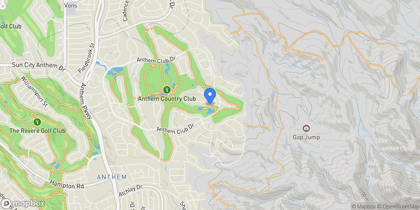 Map showing 17 Mountain Cove Court, Henderson, Nevada, United States.