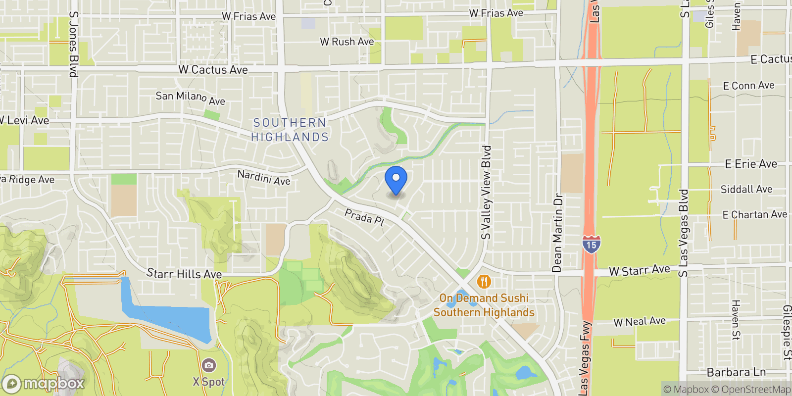 Map showing 11007 Gaelic Hills Drive, Las Vegas, Nevada, United States.