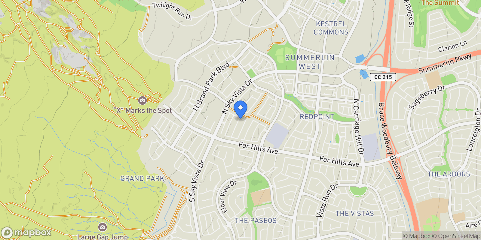 Map showing 236 Carmel Sky Street, Las Vegas, Nevada, United States.