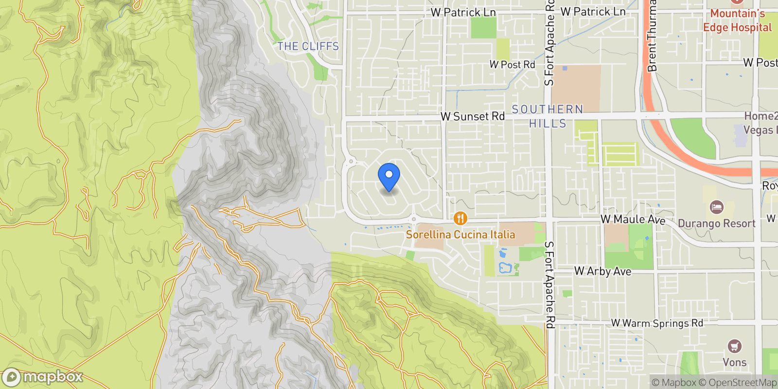 Map showing 6810 Silver Crescent Street, Las Vegas, Nevada, United States.