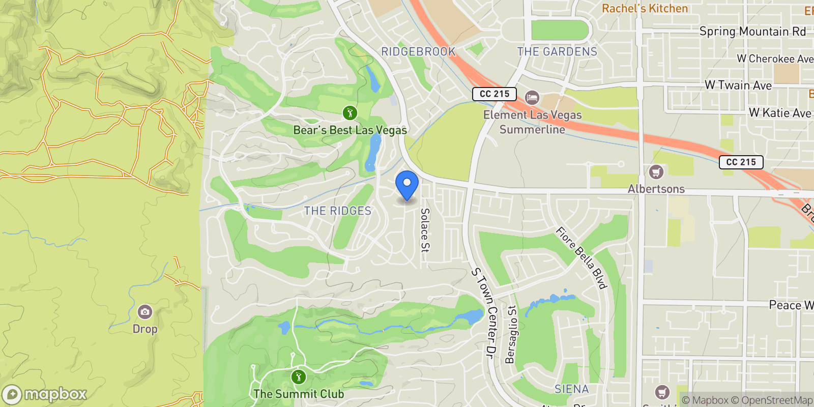 Map showing 15 Gemstar Lane, Las Vegas, Nevada, United States.