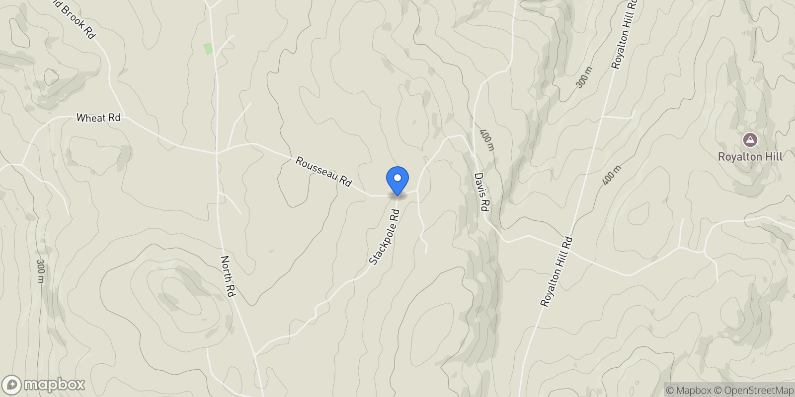 Map showing 13 Stackpole Road, Barnard, VT 05031, Bethel, Vermont, United States.