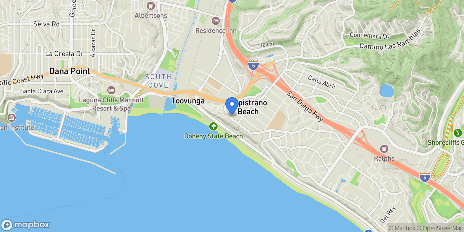 Map showing 34532 Camino Capistrano , Dana Point, CA 92624, Dana Point, California, United States.