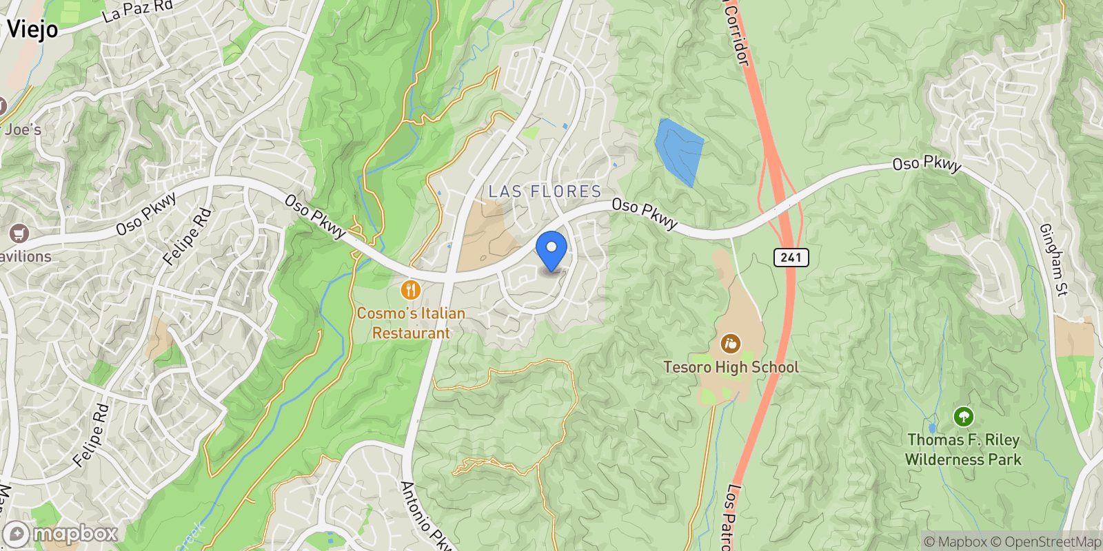 Map showing 14 Poppyfield Lane , Rancho Santa Margarita, CA 92688, Rancho Santa Margarita, California, United States.