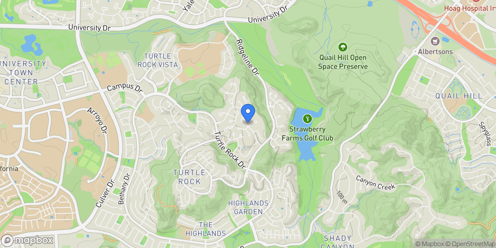 Map showing 17 Brigadier , Irvine, CA 92603, Irvine, California, United States.