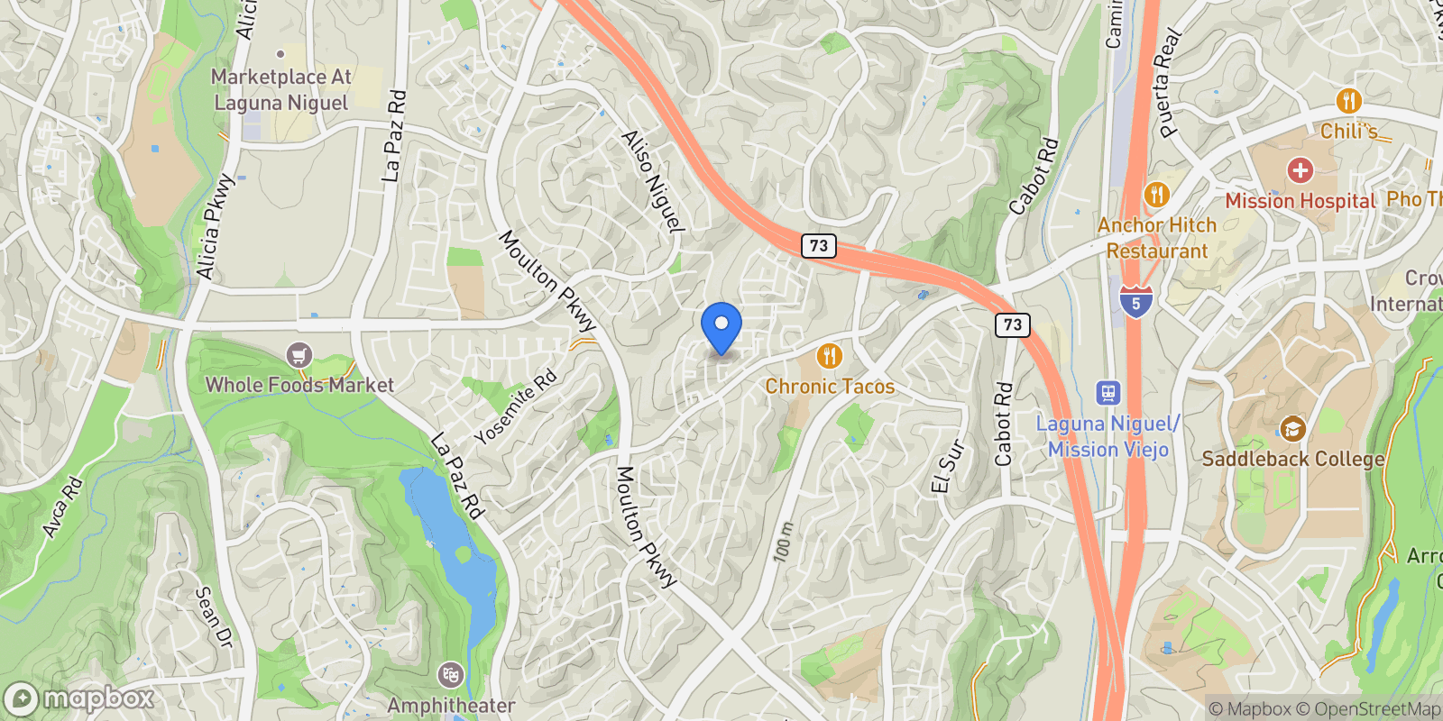 Map showing 25072 Leucadia Street #E , Laguna Niguel, CA 92677, Laguna Niguel, California, United States.