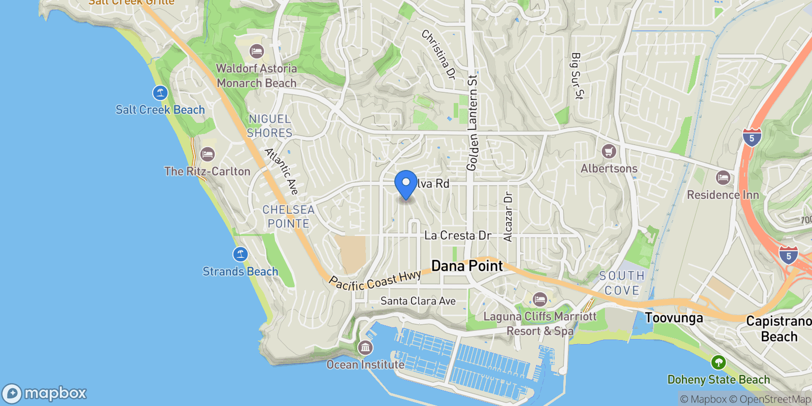 Map showing 33832 Barcelona Place , Dana Point, CA 92629, Dana Point, California, United States.