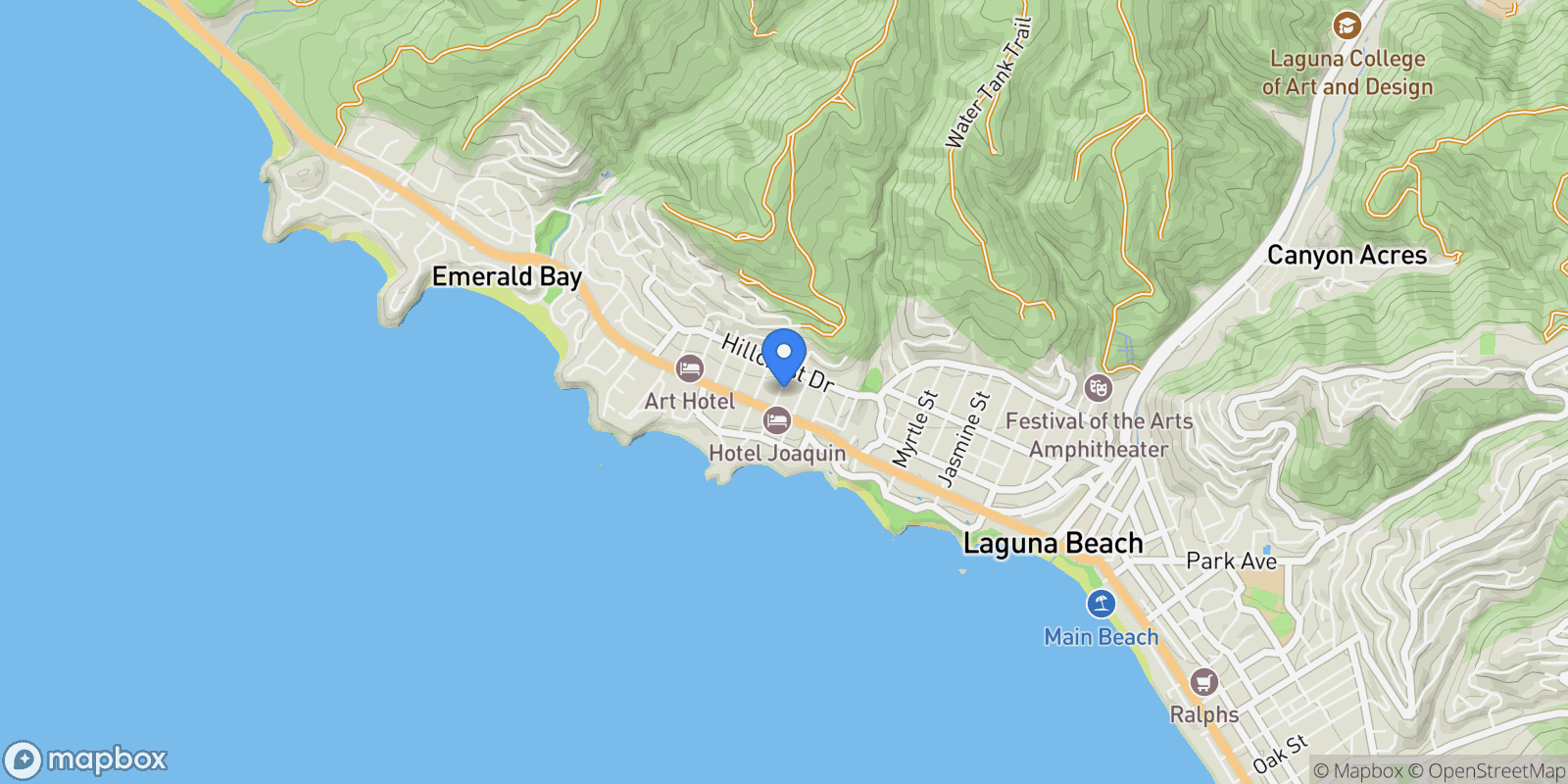 Map showing 247 Fairview Street , Laguna Beach, CA 92651, Laguna Beach, California, United States.