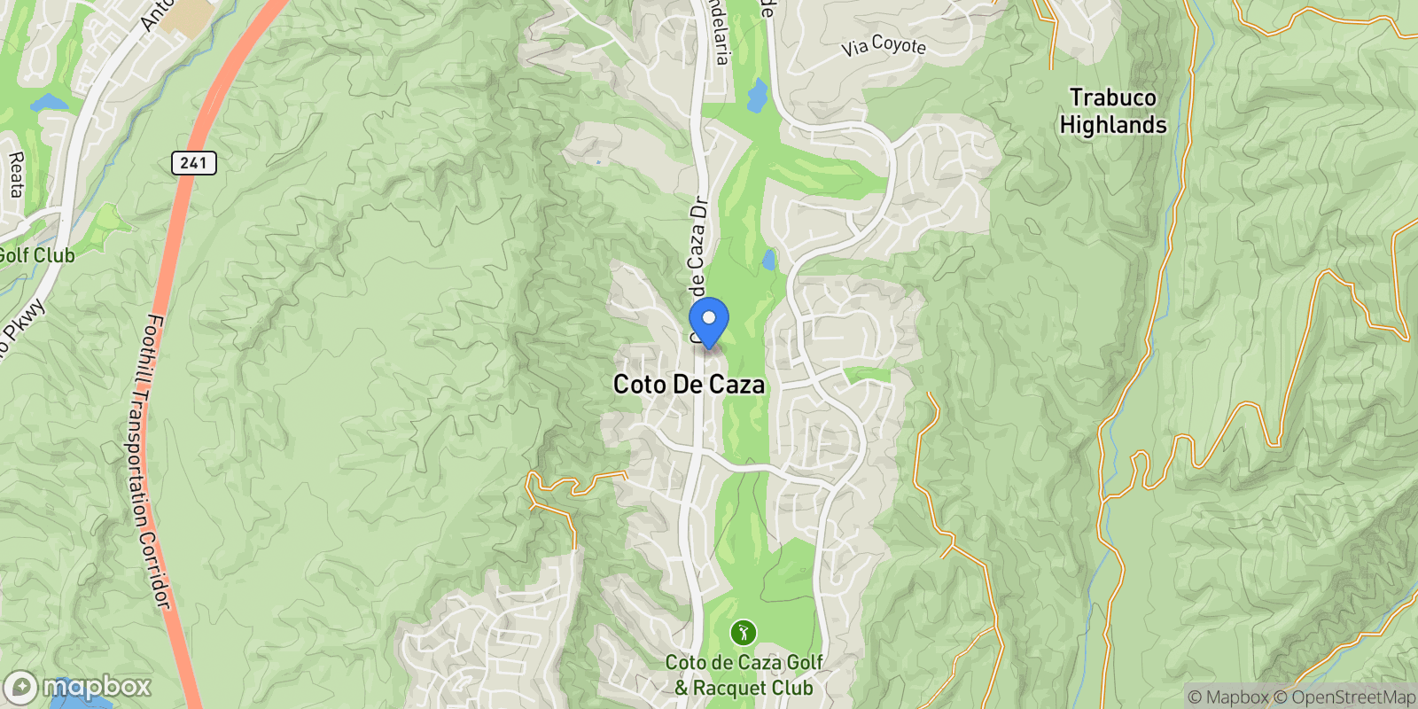 Map showing 15 Via Barcaza , Trabuco Canyon, CA 92679, Trabuco Canyon, California, United States.