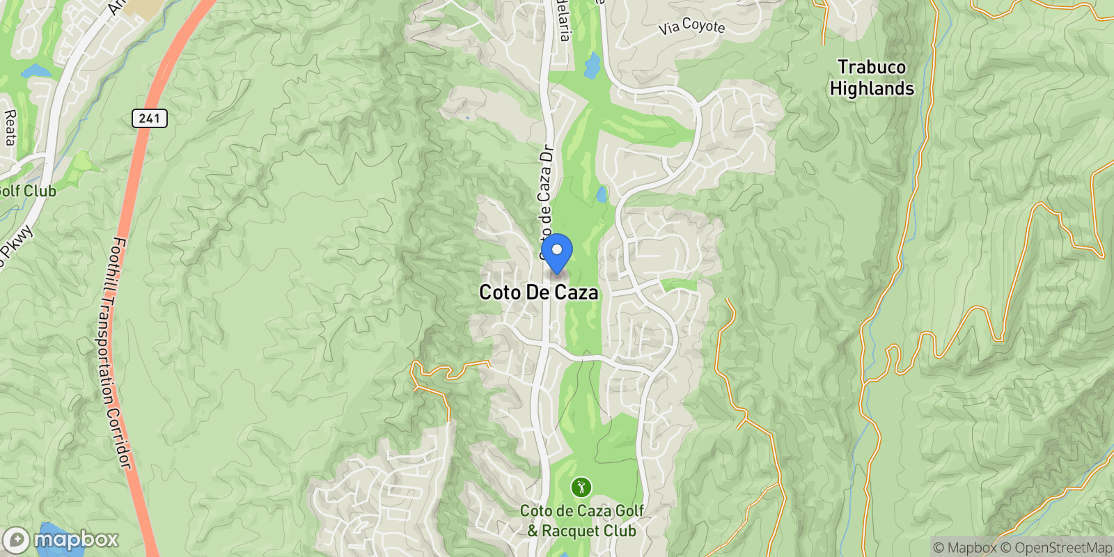 Map showing 6 Avenida La Promesa , Coto de Caza, CA 92679, Trabuco Canyon, California, United States.