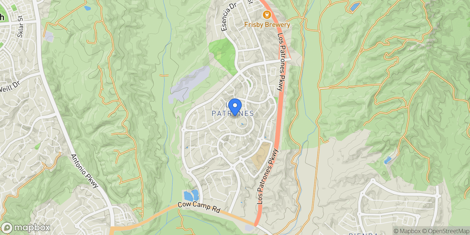 Map showing 61 Garcilla Drive, Rancho Mission Viejo, California, United States.