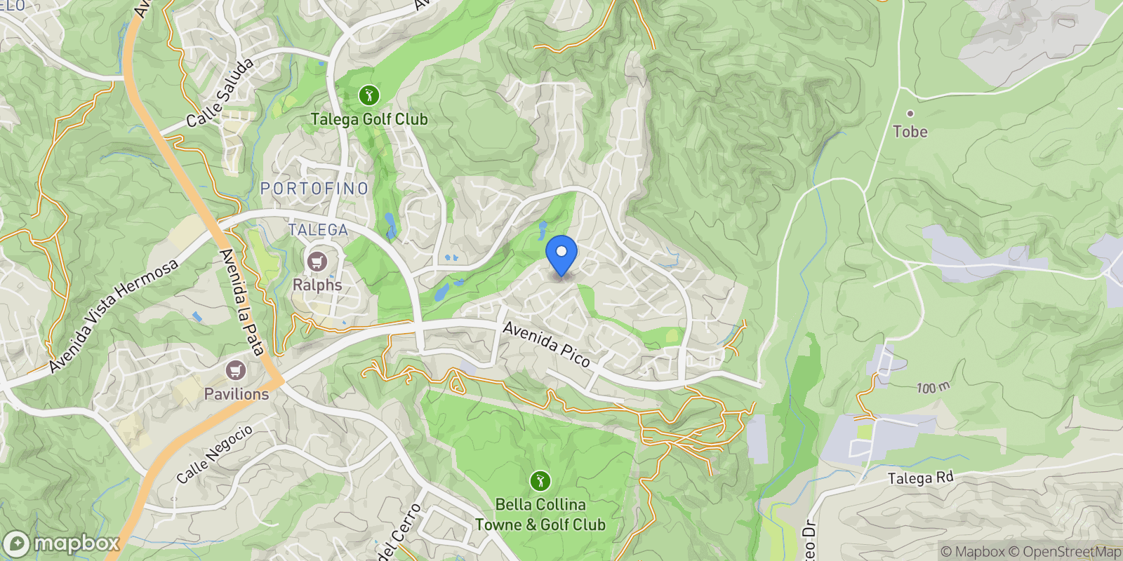 Map showing 61 Camino Lienzo, San Clemente, California, United States.
