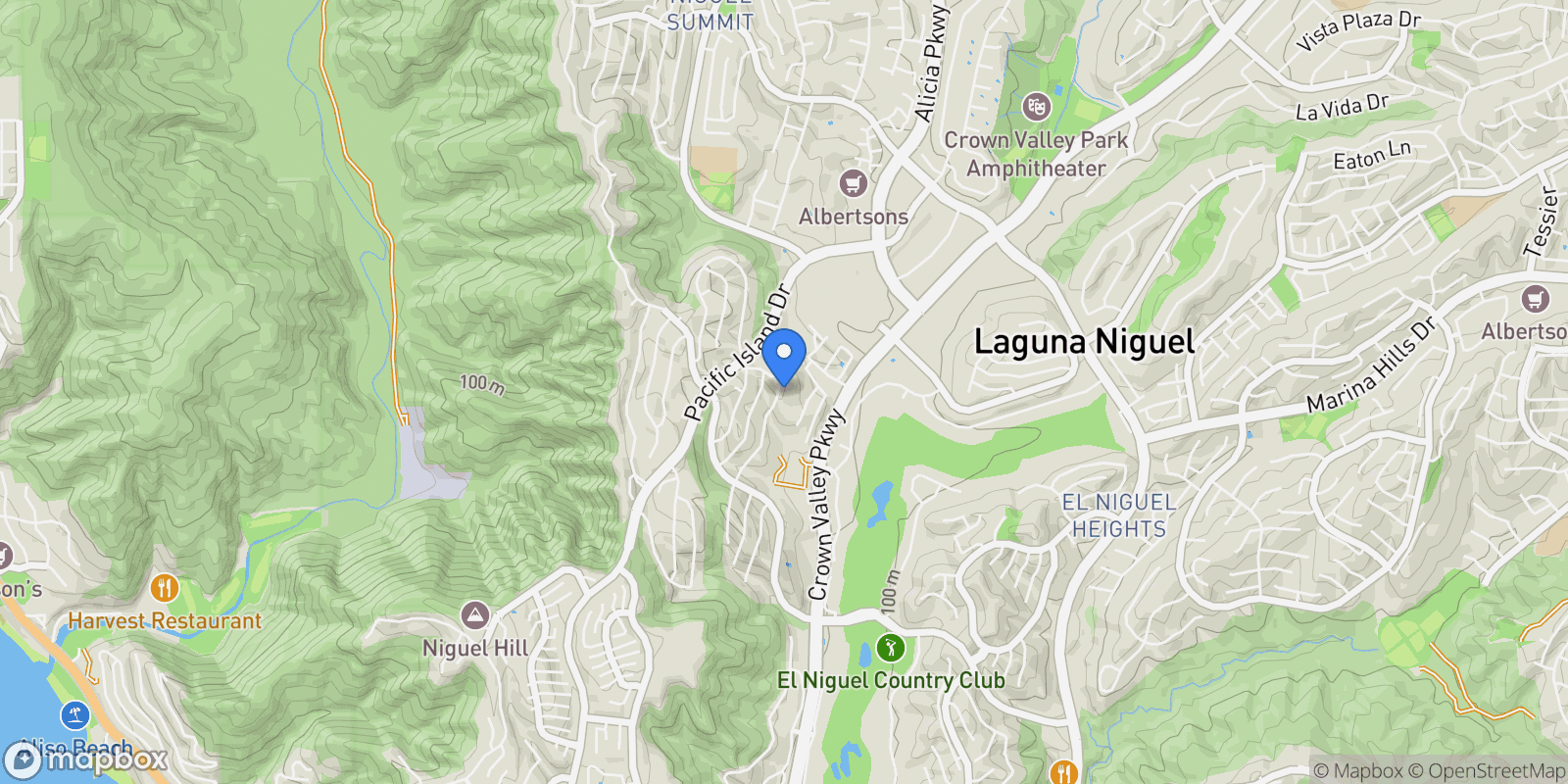 Map showing 30462 Via Estoril, Laguna Niguel, California, United States.