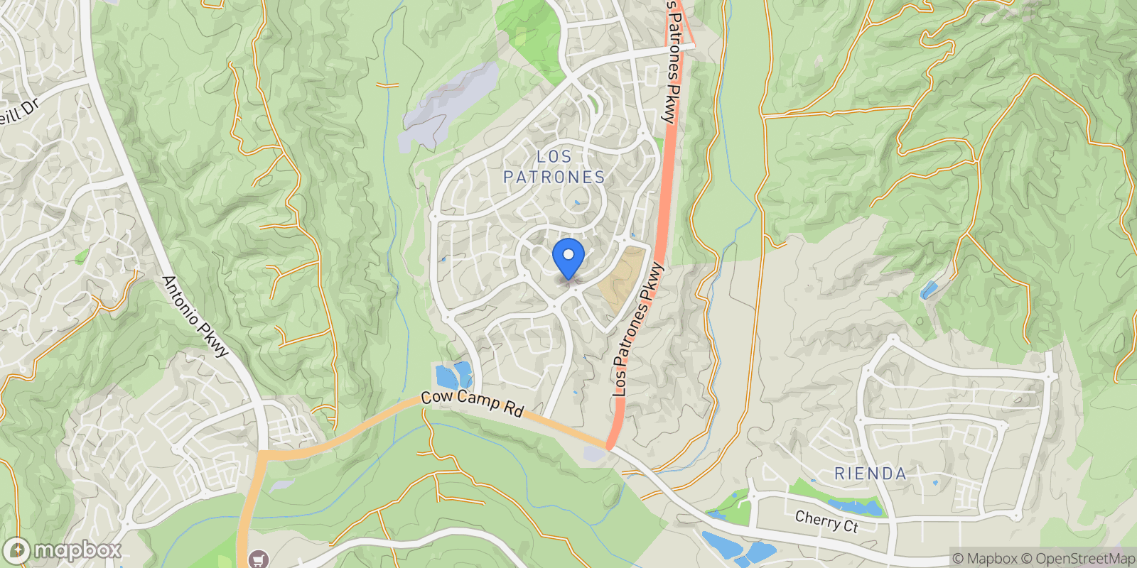 Map showing 106 Marisol St, Rancho Mission Viejo, California, United States.
