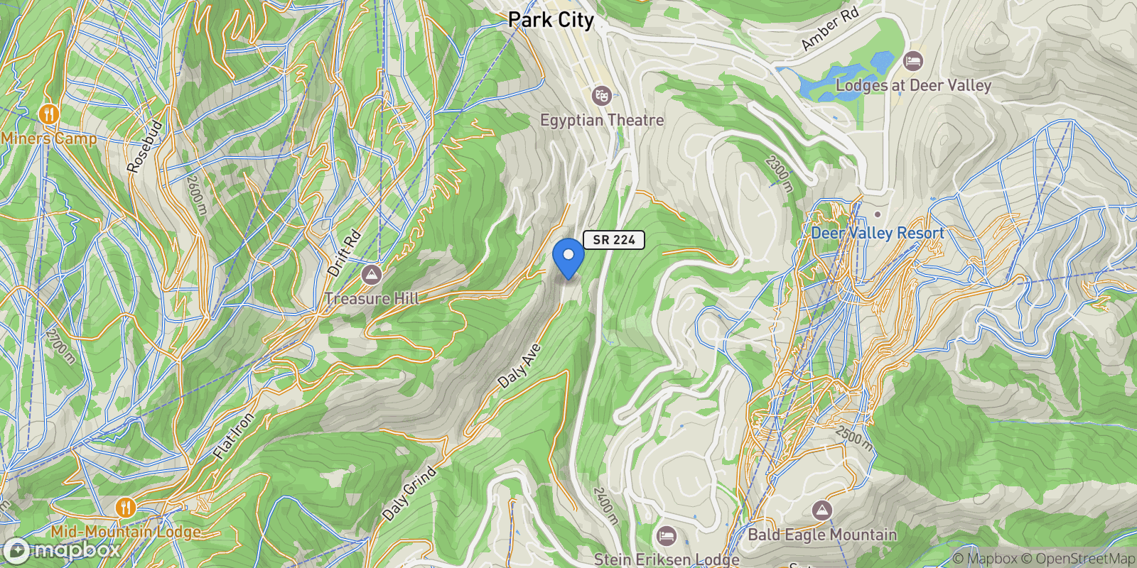Map showing 331 Daly Avenue, Park City, UT 84060, Park City, Utah, United States.