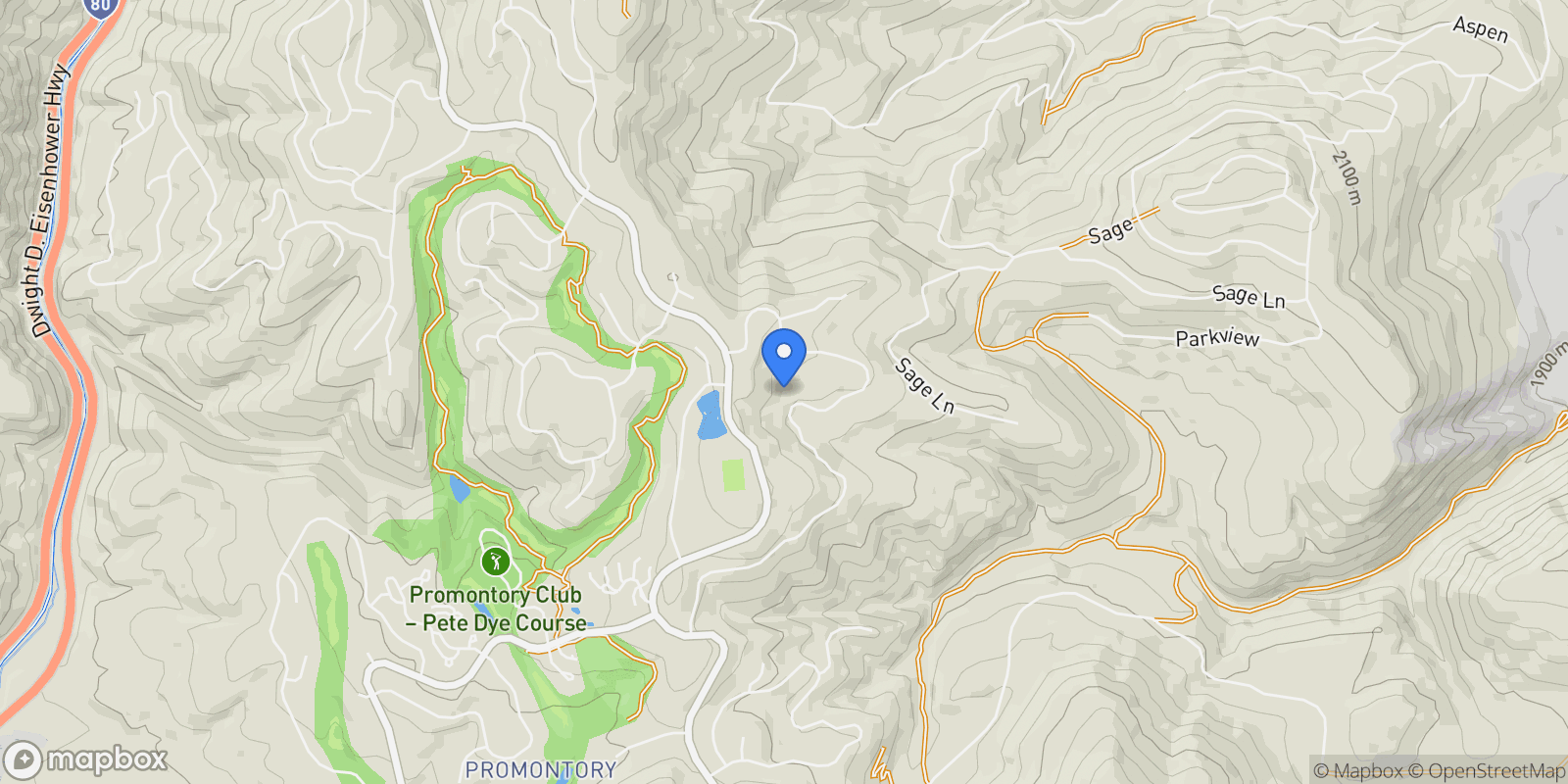 Map showing 8199 N Sunrise Loop, Park City, UT 84098, Park City, Utah, United States.