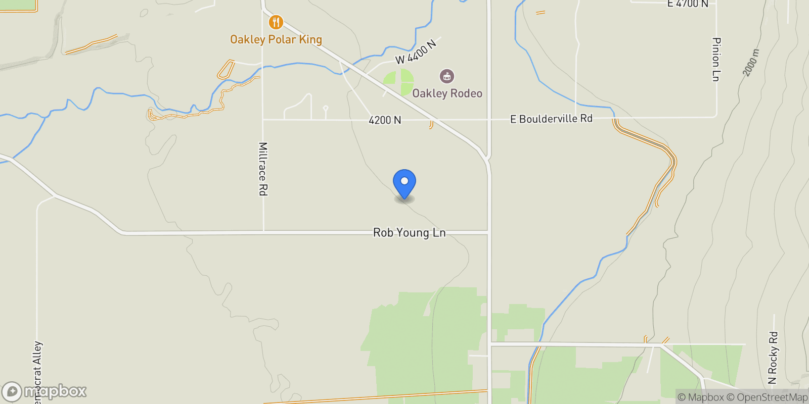 Map showing 364 W Rob Young Lane, Oakley, UT 84055, Oakley, Utah, United States.