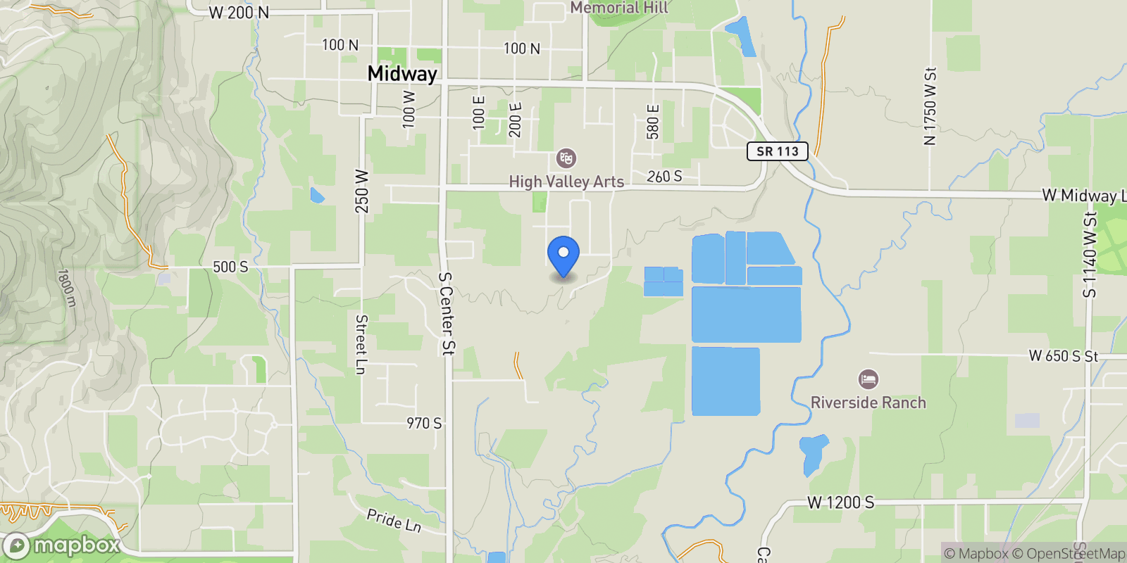 Map showing 618 S Fox Den Road, Midway, UT 84049, Midway, Utah, United States.