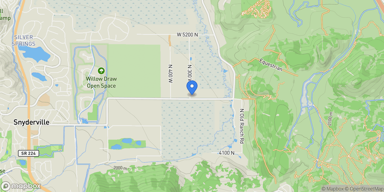 Map showing 266 Old Ranch Road, Park City, UT 84098, Park City, Utah, United States.