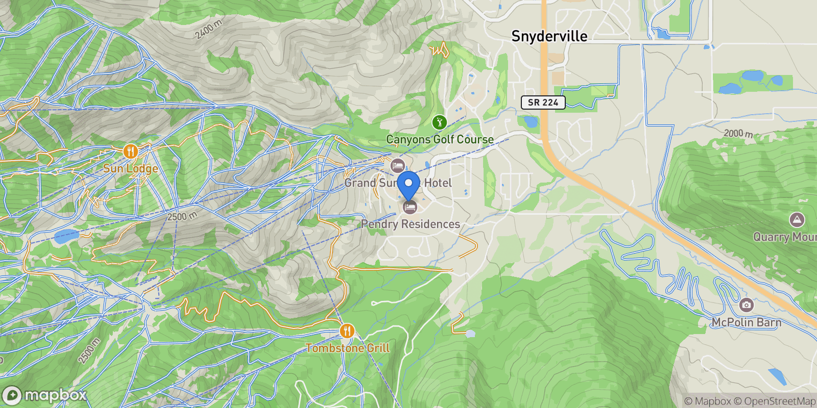 Map showing 2417 W High Mountain Road #1306, Park City, UT 84098, Park City, Utah, United States.