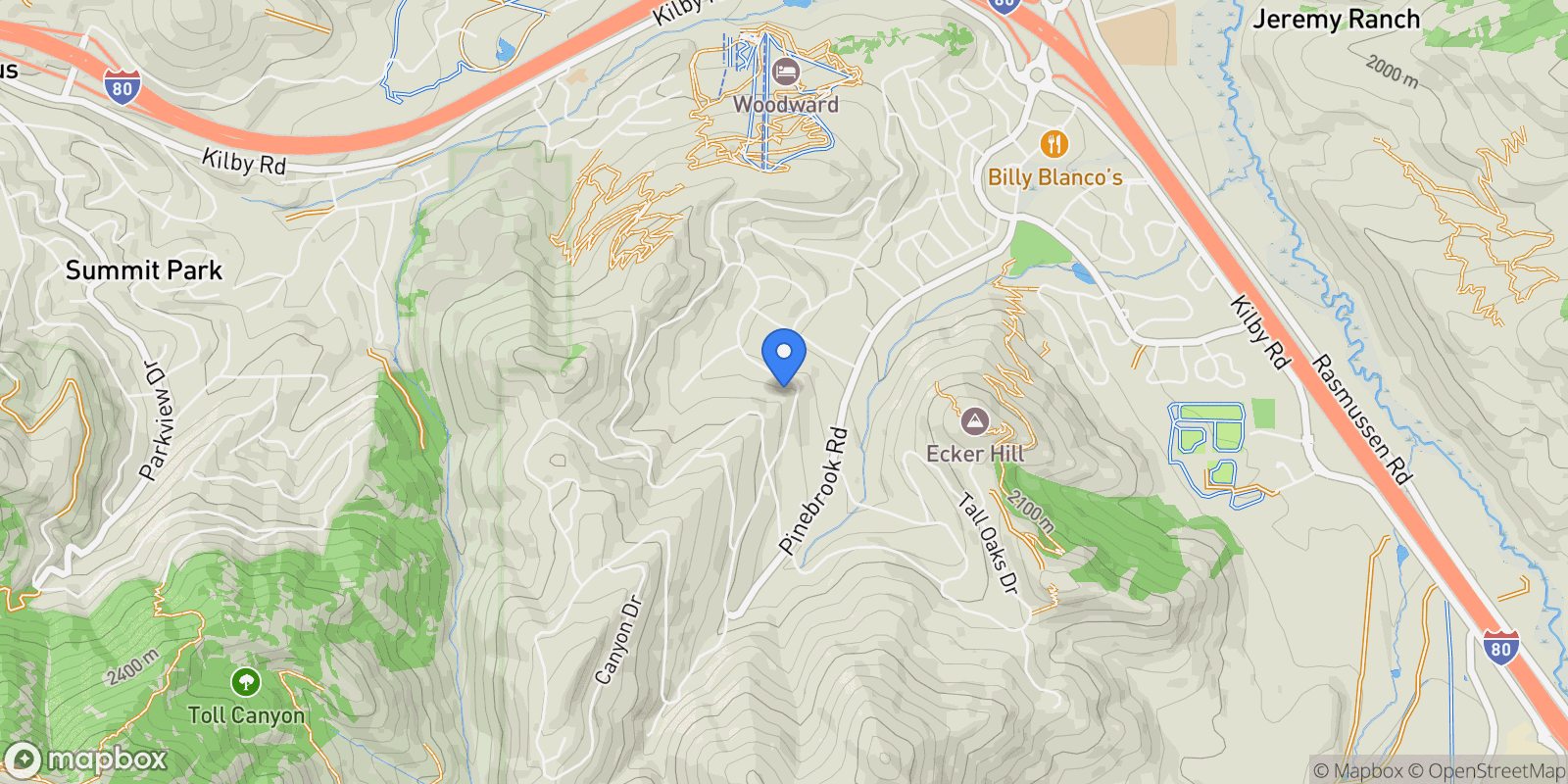 Map showing 7515 Stagecoach Drive, Park City, UT 84098, Park City, Utah, United States.