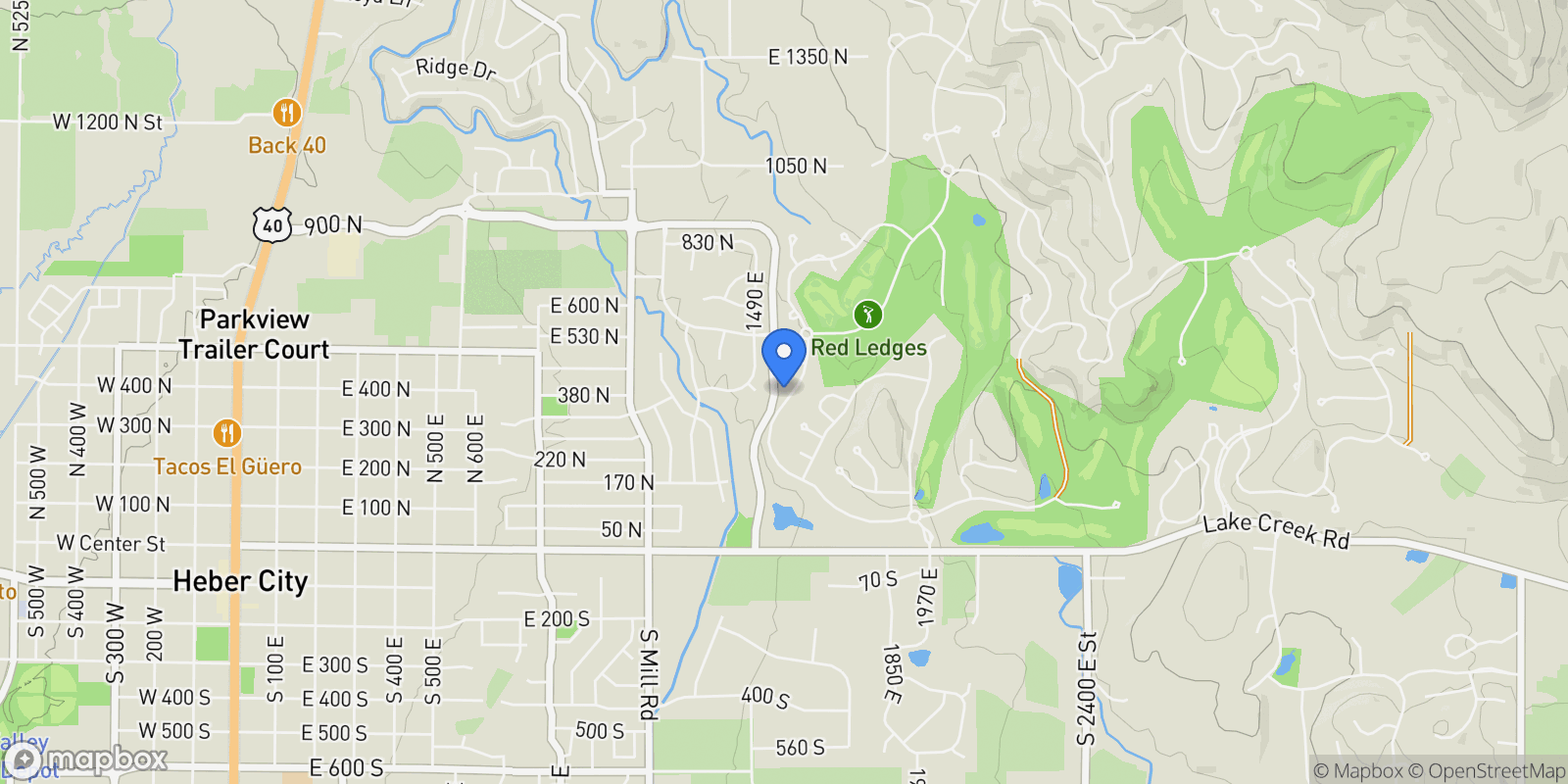 Map showing 431 N Haystack Mountain Dr, Heber City, UT 84032, Heber City, Utah, United States.