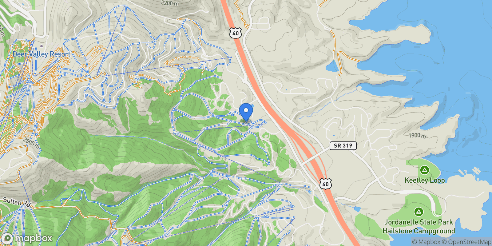 Map showing 10216 N Orenda Circle, Lot R-44, Park City, UT 84060, Park City, Utah, United States.