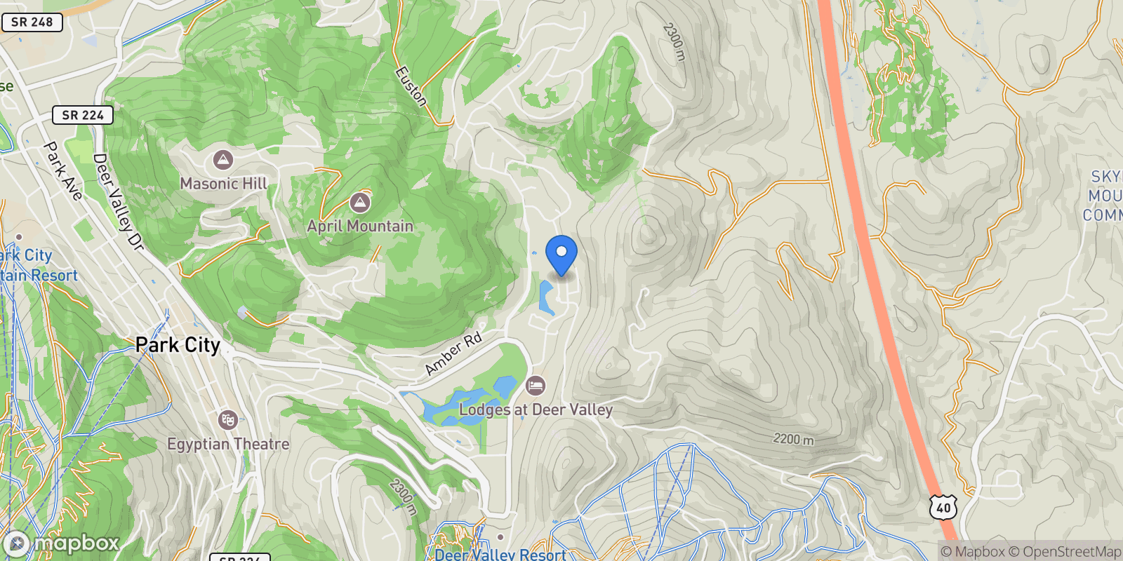Map showing 2442 Deer Lake Drive, Park City, UT 84060, Park City, Utah, United States.