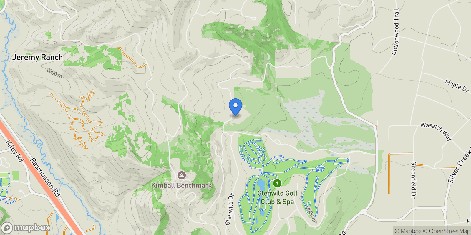 Map showing 8066 North Red Fox Court, Park City, UT 84098, Park City, Utah, United States.