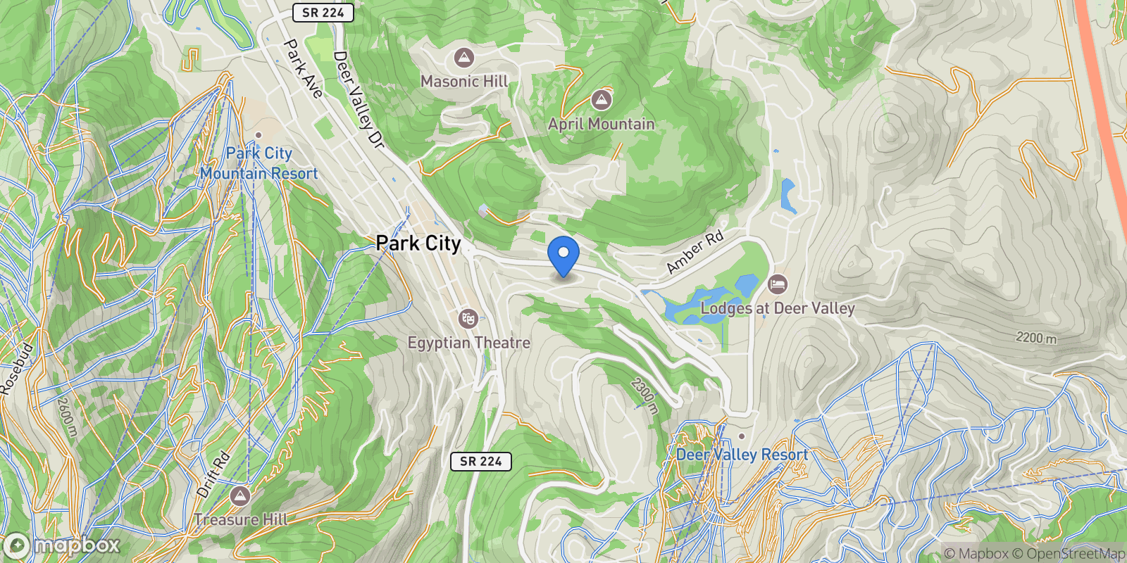 Map showing 751 Rossie Hill Drive, Park City, UT 84060, Park City, Utah, United States.