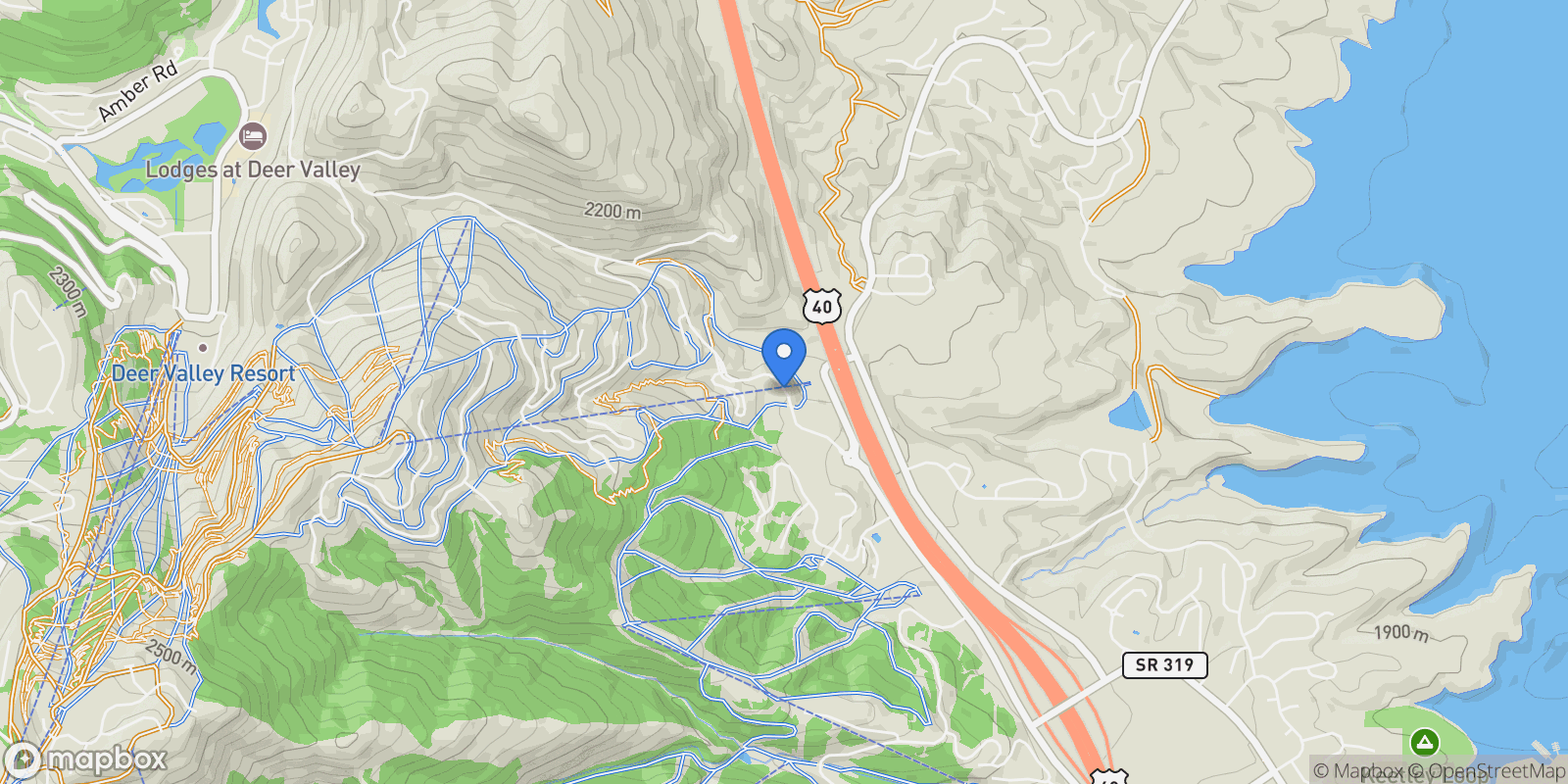Map showing 2303 Deer Hollow Rd Unit 1329, Park City, UT 84060, Park City, Utah, United States.