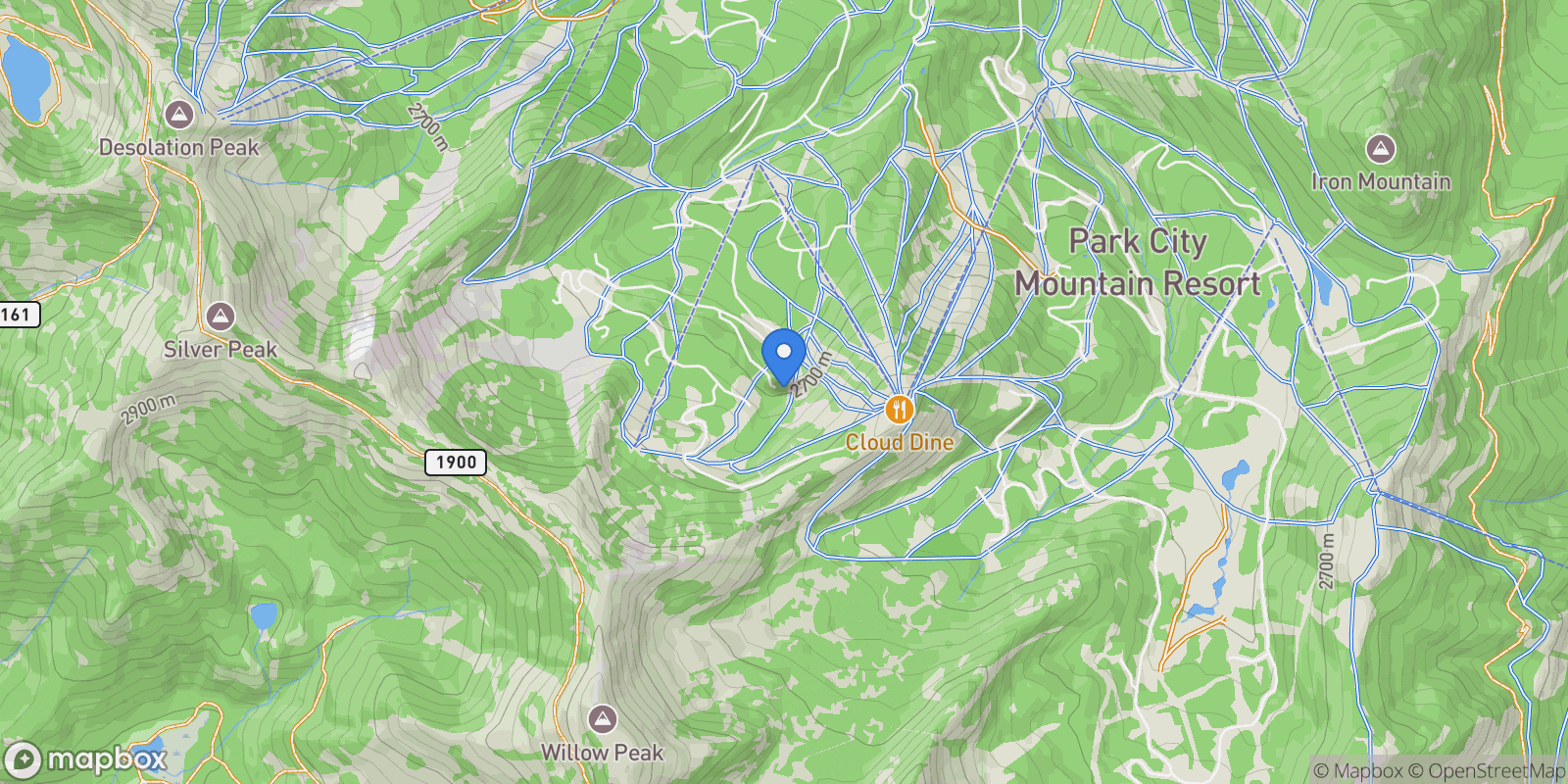 Map showing 125 White Pine Canyon Road, Park City, UT 84060, Park City, Utah, United States.