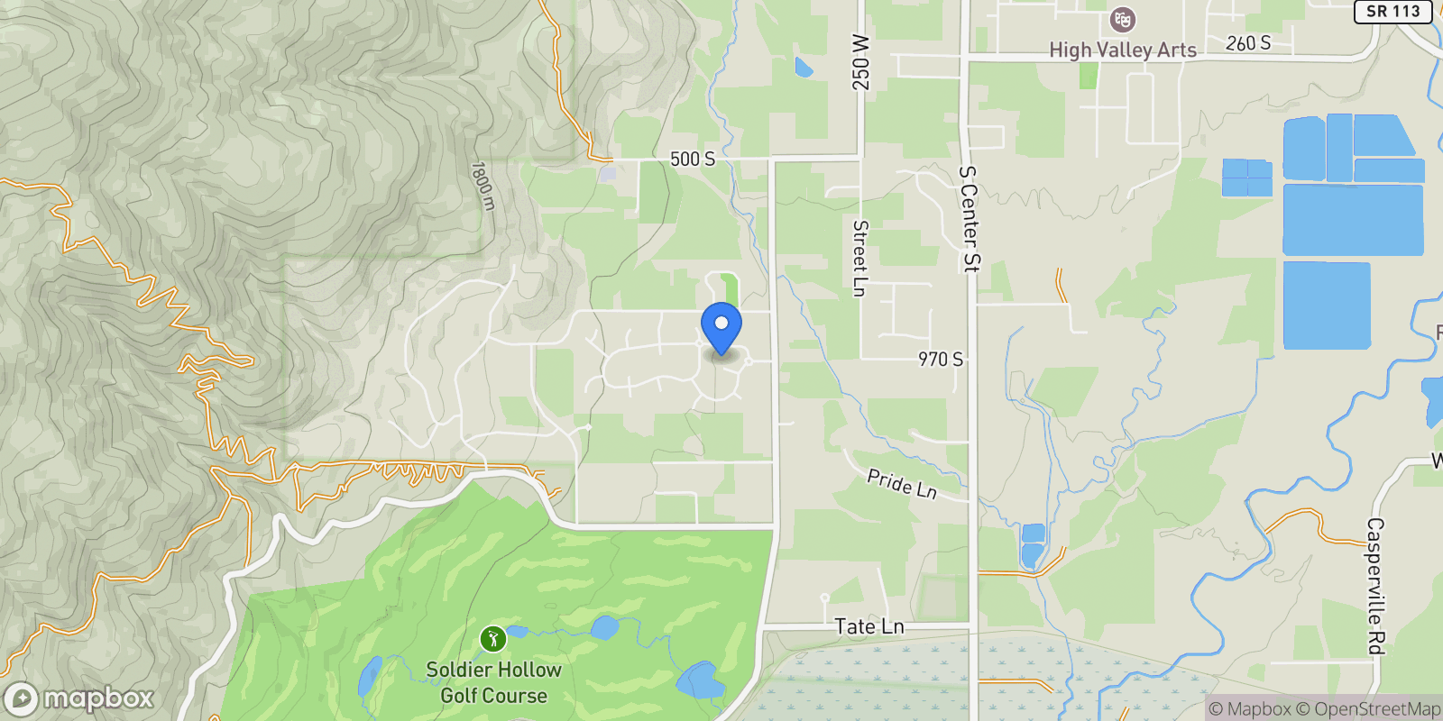 Map showing 558 W Rheinfalls Circle, Midway, UT 84049, Midway, Utah, United States.